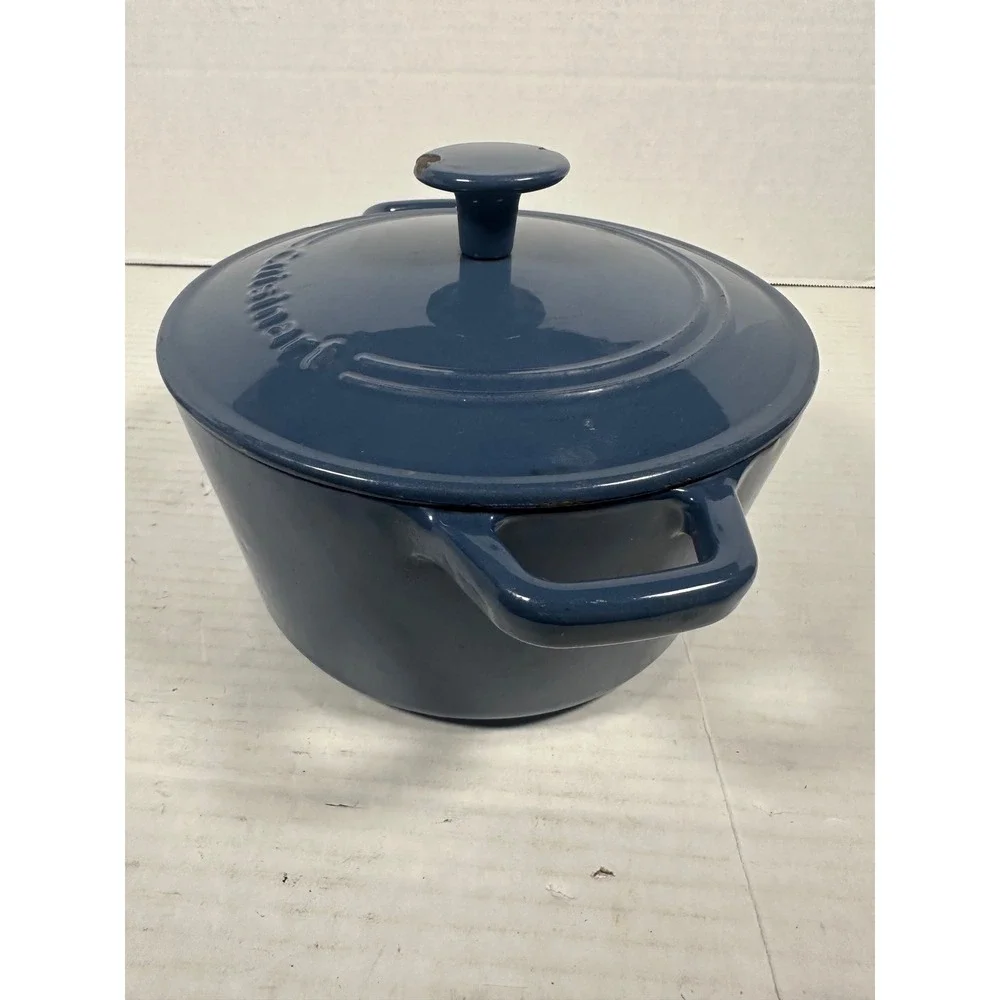 Cuisinart CI630-20 Navy Blue Enameled Cast‎ Iron 3 Qt Round Dutch Oven with Lid